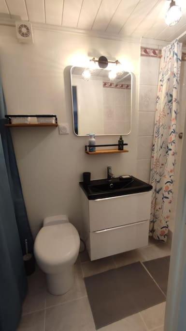 Appartement En Rez De Jardin Et Terrasse Ds Villa 히에레 외부 사진
